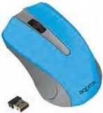 Approx APPWMLITELBV2 muis RF Draadloos Optisch 1200 DPI Ambidextrous Blauw/Grijs