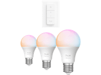 Philips Hue Essential Slimme E27-fitting Lamp 3-pack + Dimmer Switch - Draadloze Schakelaar
