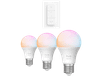 Philips Hue Essential Slimme E27-fitting Lamp 3-pack + Dimmer Switch - Draadloze Schakelaar
