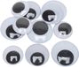Creativ company CC Wiggly Eyes, taille 30+35+40 mm, Maxi, 150 paires, 300 pc/ 1 paquet