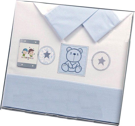 Gamberritos Laken Set Blauw Beertje 3-delig Klein