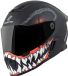 Bogotto Rapto Reptile Helm - Zwart/rode Mat