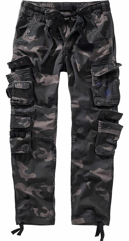 Brandit Pure Vintage Trouser Slim Heren Cargobroek - donkercamouflage - 3XL