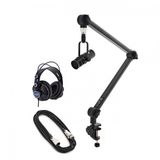 G4M Gear4music G4M Dynamic Broadcast Microphone Professional Broadcaster Pack