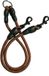 Nobleza Laisse pour 2 Chiens - Laisse Double - Ligne d'Accouplement - Réfléchissant - Marron