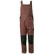 Planam Tuinbroek Canvas 320 Maat 50 Bruin/Zwart Model 2136
