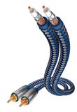 inakustik – 00404015 – Premium Stereo Audiokabel | Voor krachtig en dynamisch geluid dankzij een hoog kopergehalte | 1,5 m in blauw | 2-voudige afscherming - volledig metalen stekker - moderne