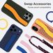 Callbuddy Hoesje met Strap geschikt voor Apple iPhone 17 Pro - Epic Black
