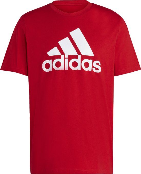 adidas Sportswear Essentials Big Jersey Big Logo T-shirt - Heren - Rood - S