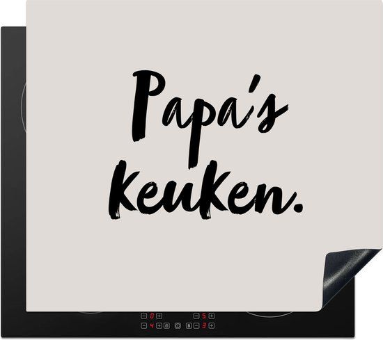 KitchenYeah® Inductie beschermer 59x51 cm - Papa's keuken - Inductiemat