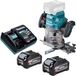 Makita RP 001 GU201 défonceuse sans fil 40 V max. 12 mm sans balai + 2x batterie 4,0 Ah + chargeur