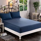 Elegant Comfort 1500 Premium hotelkwaliteit hoeslaken van de zachtste kwaliteit microvezel, diepe zak tot 40,6 cm, kreukbestendig en de kleur vervaagt niet, California-kingsize, marineblauw