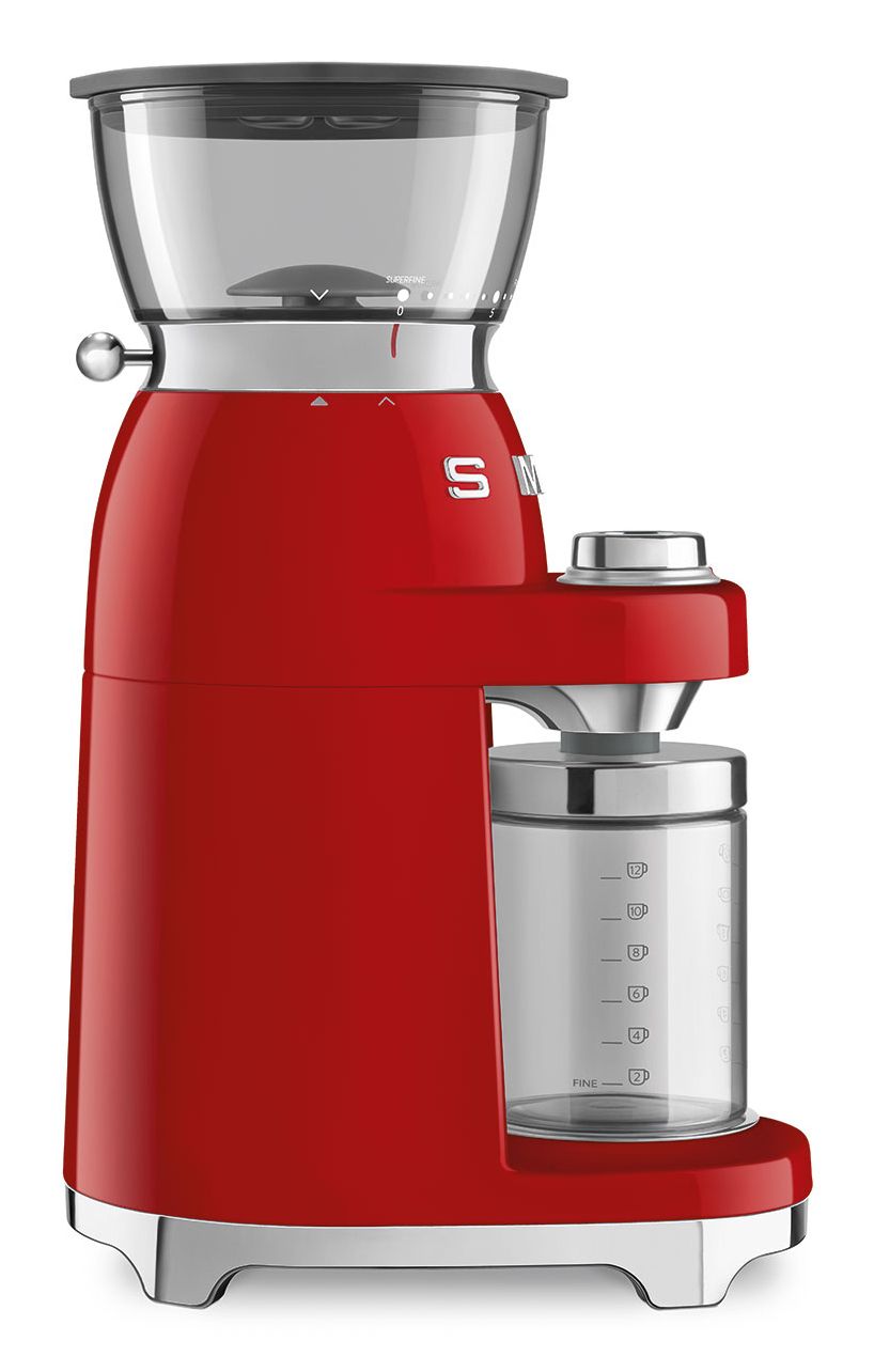 Smeg CGF03RDEU Burr Grinder - Red