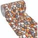 Tapis de cuisine en caoutchouc et PVC imprimé en haute résolution HD, résistant aux taches, antidérapant, motif pierres - 51x80 cm