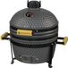 KitchenBrothers Kamado BBQ - 16 Inch Houtskool Barbecue - 34⌀ cm - PFAS-vrij - Deluxe Set - Egg BBQ met Accessoires - Vaderdag Cadeau - Grijs
