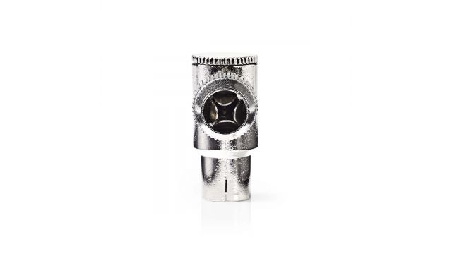 Nedis CSGP40925ME IEC Coax Connector Haaks Female - 2 Stuks Metaal