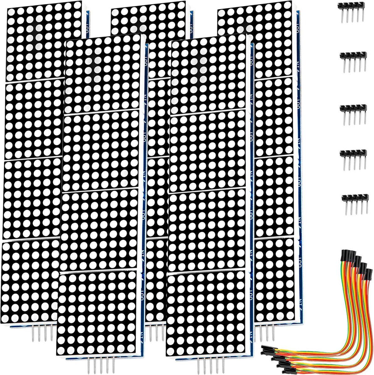 AZ Delivery MAX7219 5 x 8x32 4 in 1 Dot Matrix LED Display Module compatibel met Arduino Inclusief E-Book!