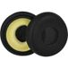 vhbw 2x coussinets d'oreille compatibles avec Jabra Evolve 30II, 30, 20, 20se, 40, 65 casque, mousse / plastique jaune noir