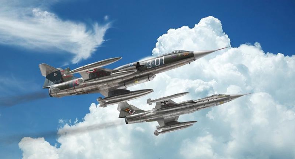 Italeri 2514S - 1:32 F-104G/S - RF-104G Starfighter, modelbouw, bouwpakket, standmodelbouw, knutselen, hobby, lijmen, plastic bouwpakket, detailgetrouw