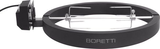 Boretti Ceramica Large Draaispit - Elektrisch - RVS - Grijs