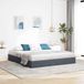 Prolenta Maison Exclusive - Ottoman bedframe, donkergrijs, 180 x 200 cm, fluweel