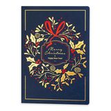 Art Nuvo – Exclusieve kerstkaarten – set van 10 identieke kaarten, 120 x 170 mm, verguld en geperst kerstmotieven – gemaakt van sierpapier met inzetstukken en enveloppen, medium