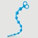 Icecat Anal Beginner's Slim Long Anal Beads - Bleu