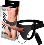 Harness Attraction Benny Strap-on Hollow Extender Vibrator Rood Leer