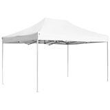 Tonnelle professionnelle pliable 4,5x3 m aluminium blanc