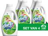 Dreft Vloeibaar Wasmiddel Origineel 32 Wasbeurten - 4 x 1,4 liter - Voordeelverpakking