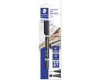 Staedtler Lumocolor permanent duo 348 B zwarte permanente marker 1 stuk(s)