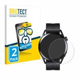 BROTECT - Screenprotector voor Huawei Watch GT 3 (46 mm) - Folie Beschermfolie transparant 2 Stuks