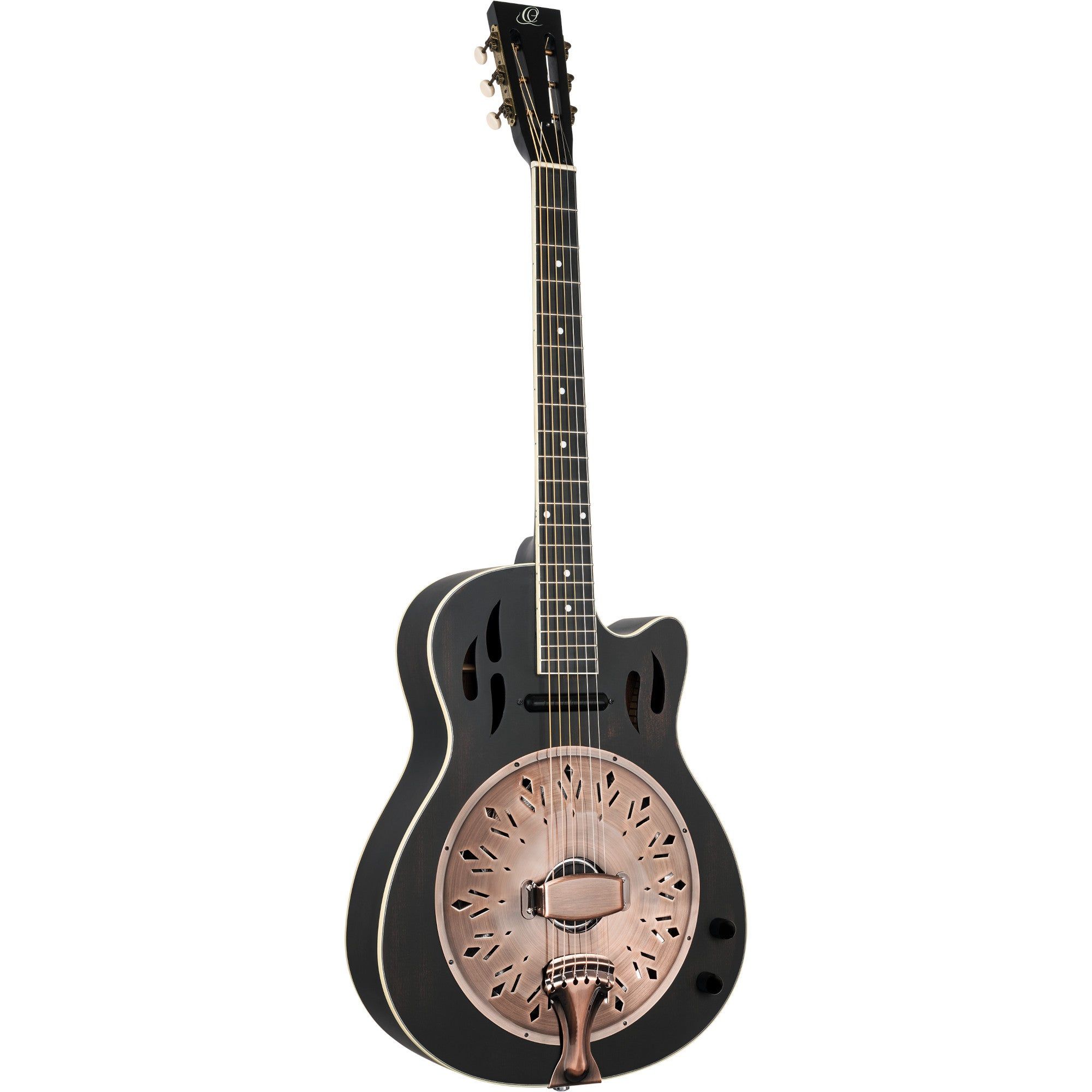 Ortega Americana Series RRG40CE-DBK - Resonator Guitar - Black