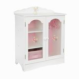 Teamson Kids Garderobe met 3 Hangers Voor 18" Poppen - Roze/Wit