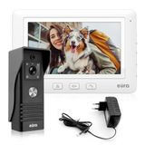 EURA VDP-45A3 Alpha video-deurintercom 4-draads intercomsysteem, 7-inch kleurenmonitor, wit