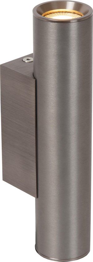 Lucide DUPLA - Wandspot / Wandlamp - 2xGU10 (MR11) - Grijs ijzer