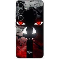 Maniacase Samsung Galaxy S24 Plus Hoesje Itachi Uchiwa Naruto Anime Art