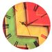 Decoratieve MDF-klok, levendige kleuren