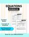 7th Grade Math Equations Workbook