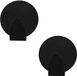 Excellent Houseware Zelfklevende Ophang Haakjes Zwart RVS 8 Stuks