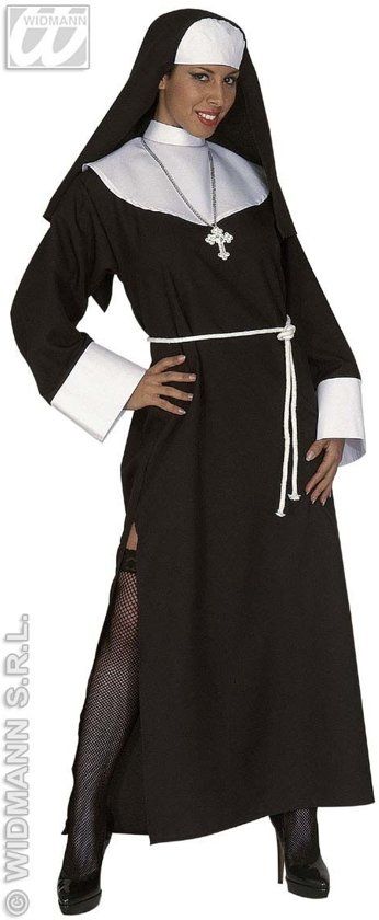 Widmann Religie Kostuum Luxe Non Carmela Sister Act Kostuum Vrouw Medium Carnaval kostuum Verkleedkleding
