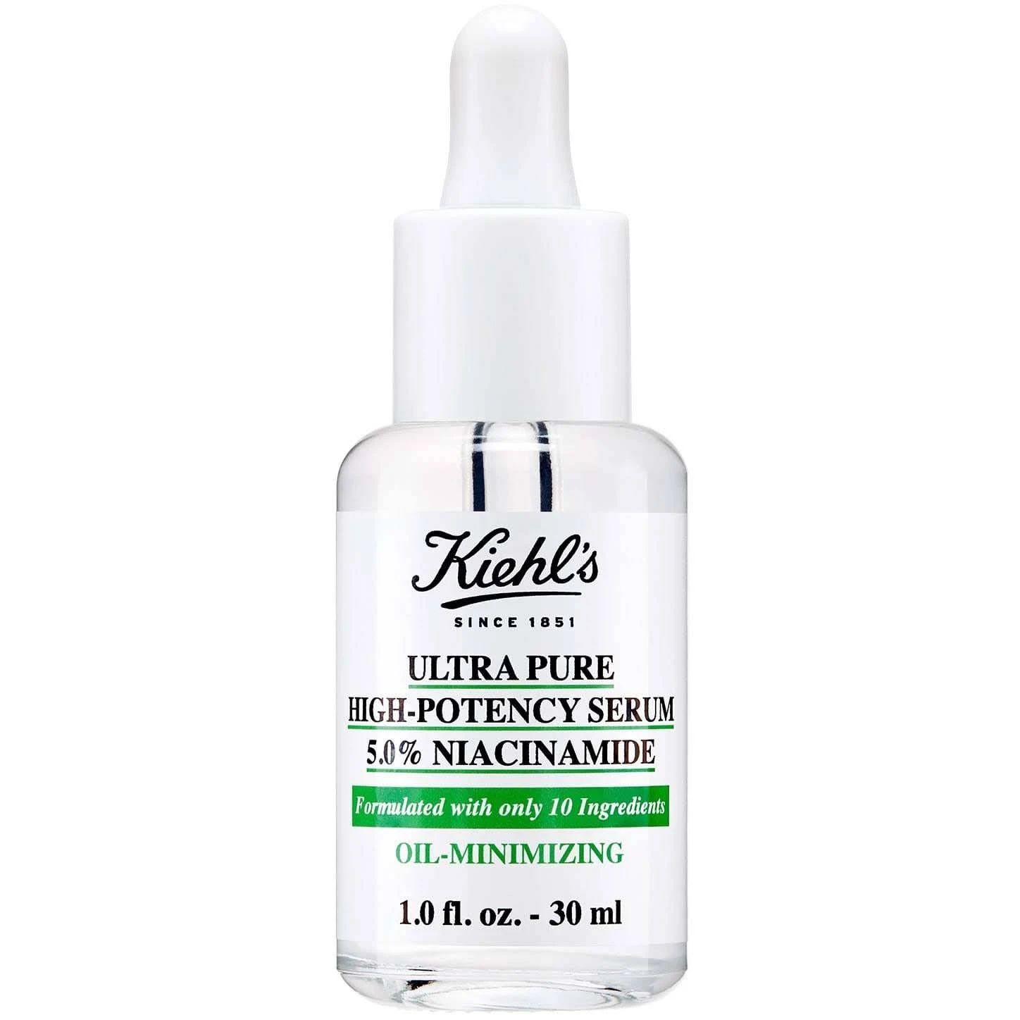Kiehl's Pure Serum Ultra Pure High-Potency Serum 5% Niacinamide Hydraterend serum 30 ml