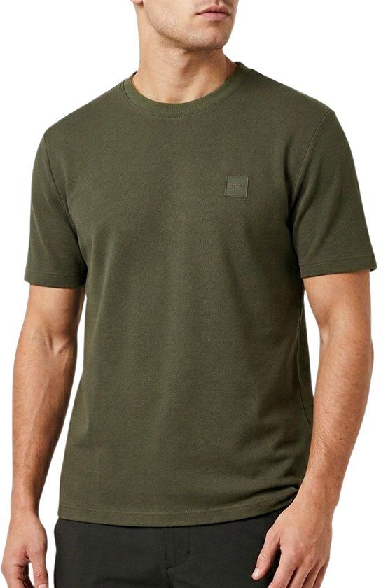 BOSS T-shirt Tales Olive Heren Katoen Maat M