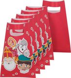 Boland sacs de distribution Saint-Nicolas - 40 pièces - Rouge - Papier - 23 x 15 cm
