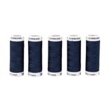 Korbond 100 m polyester schroefdraad, marineblauw
