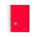 Oxford Live&Go - Kalender 2024/2025, dag per pagina, kunststof deksel, 12 x 18 cm, Spaans, rood