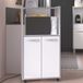 Parisot Industrie SAS Meuble micro-ondes Easy 60cm, 2 portes - Blanc/gris