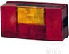 HELLA 2SD 006 040-041 Achterlicht - Gloeilamp - 24/12V - Inbouw - Lenskleur: Rood / Geel - Stekker: Platte stekker - rechts - Aantal: 1