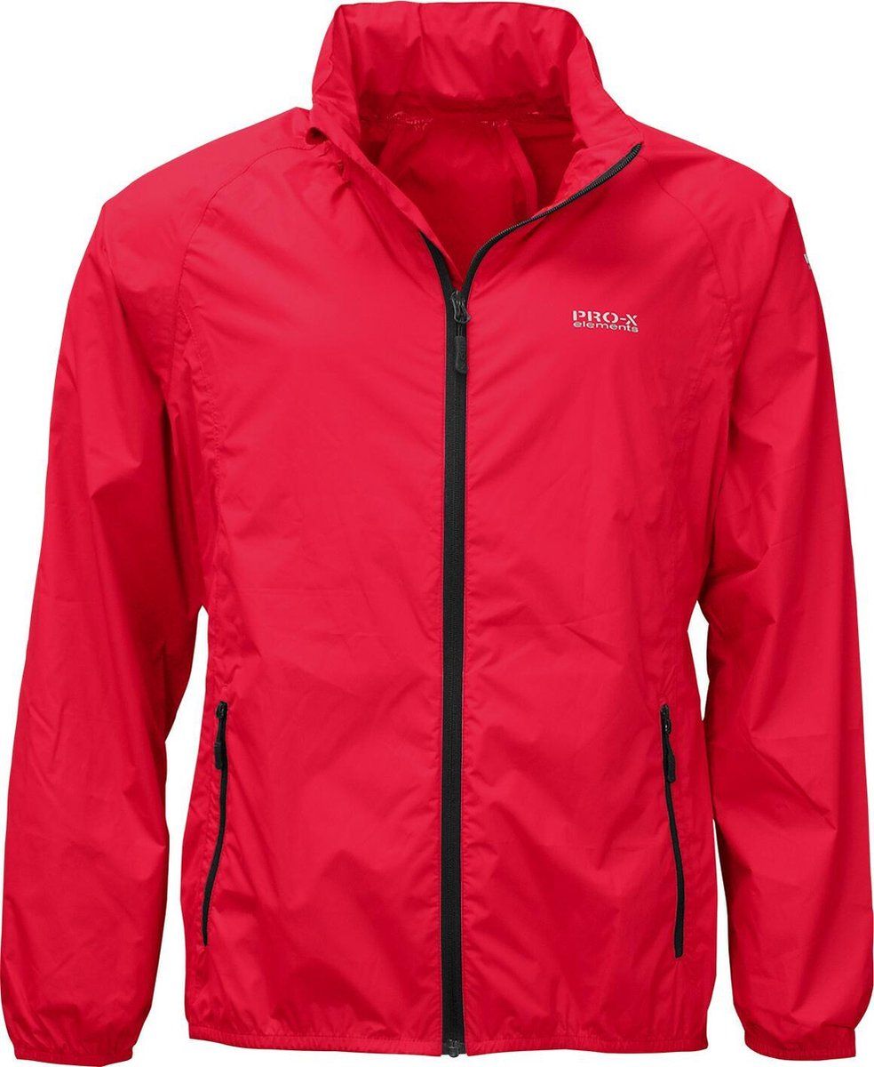 Pro-X Elements - Opbergbare regenjas voor heren - PACKable - Rood - maat XL