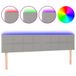 vidaXL Hoofdbord Lichtgrijs Stof 180x5x78/88 cm